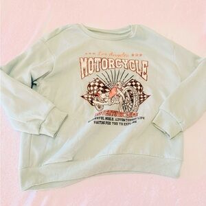 SHEIN Mint Green Cozy Sweatshirt